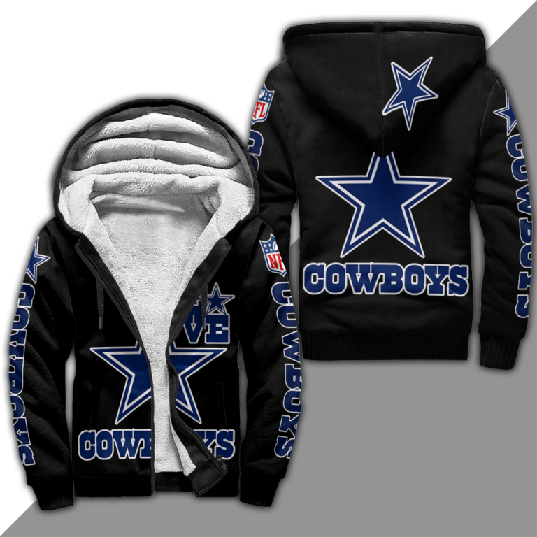 Dallas Cowboys Black Fleece Jacket CH - Goamazingstyle